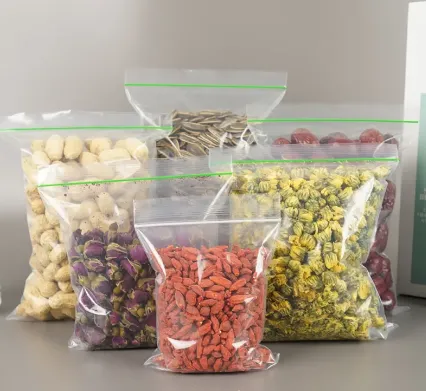 Sacchetto di imballaggio in plastica con chiusura a zip con chiusura a zip per alimenti personalizzati