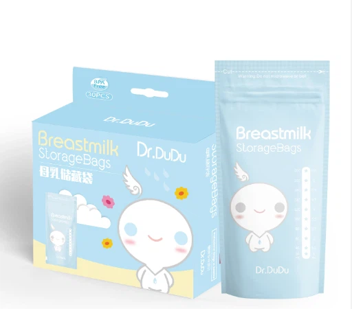 Sacchetti per la conservazione del latte materno riutilizzabili in PET/Pe senza BPA in plastica stampata personalizzata
