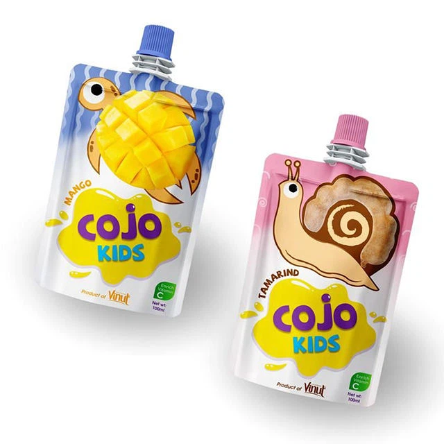 Buste con beccuccio per purea di frutta