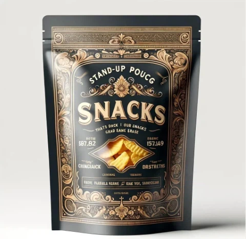 Busta richiudibile per alimenti Imballaggio per alimenti Caramelle Biscotti Dado Borsa in foglio di alluminio Imballaggio in plastica Borsa termosaldata con cerniera