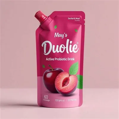 Custodia per beccuccio di fabbrica Custodia per liquidi riutilizzabile in plastica personalizzata con beccuccio Borsa per salsa Borsa per bevande Custodia per succo di frutta Doypack