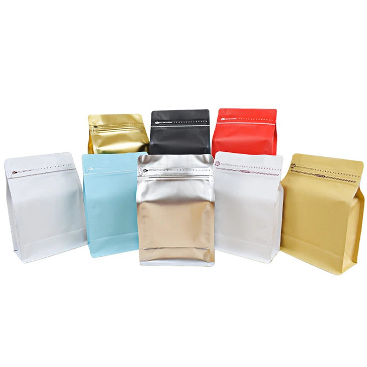 Buste stand up con valvola di degasaggio